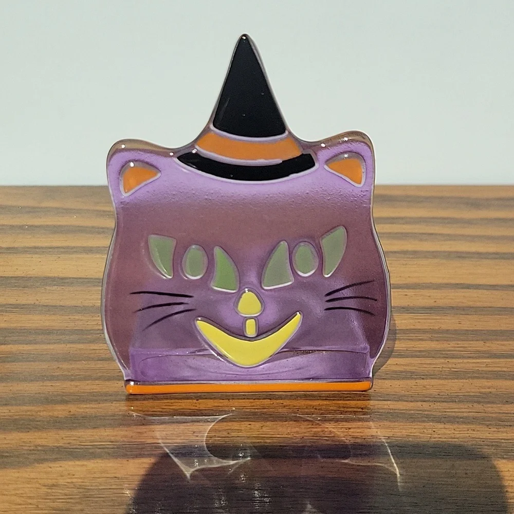 PARTYLITE P9700 Witch & Cat Tealight Pair